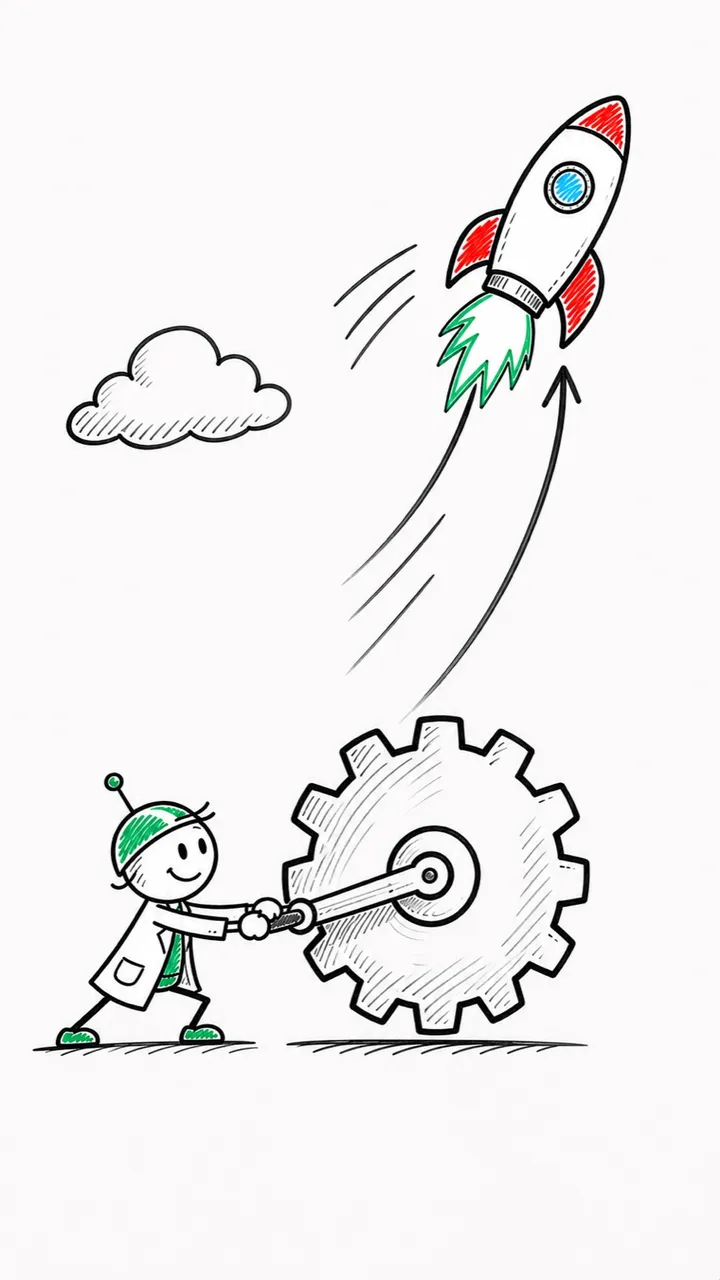 A frame from the Whiteboard Explainer video style