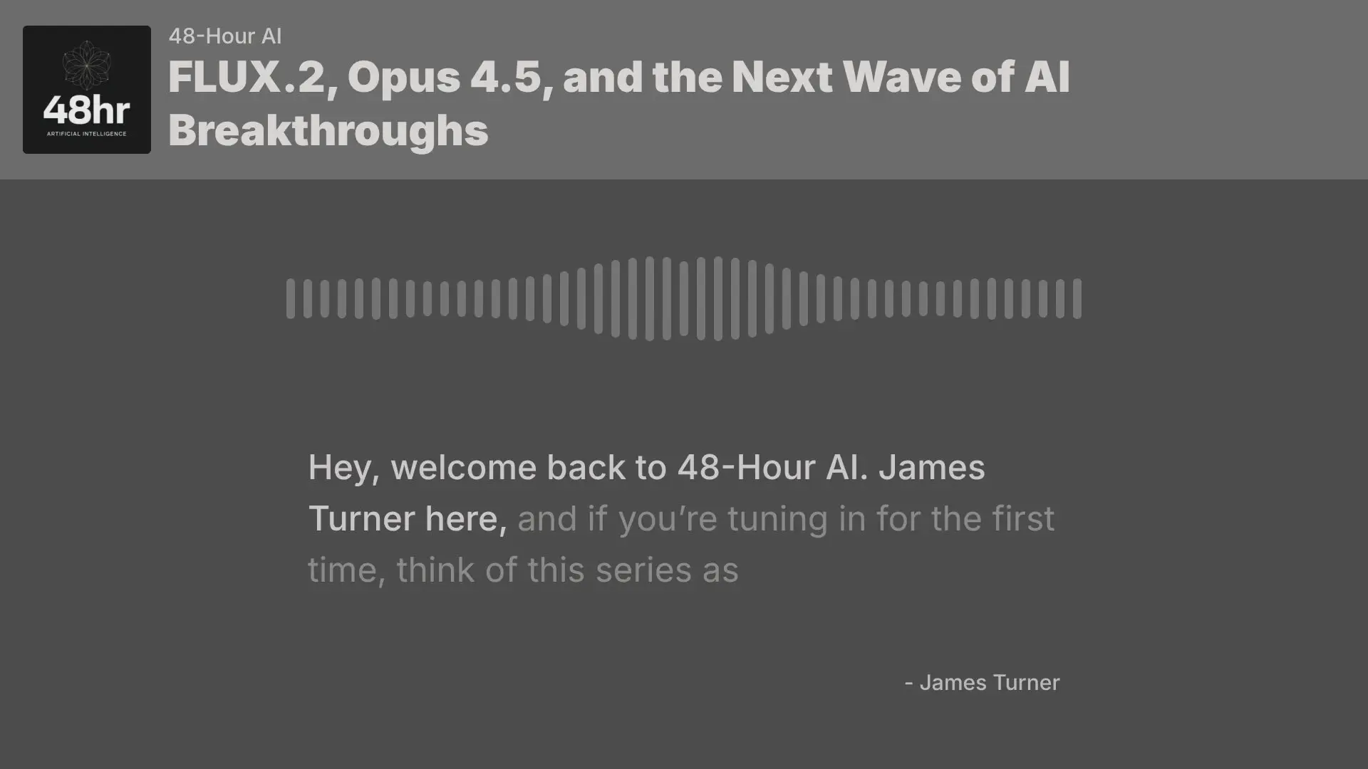 Audiogram & Captions